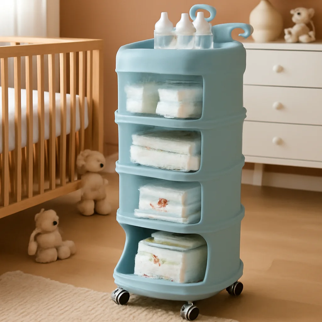 

Auxiliary Cart with Wheels, Storage Shelves, Baby Supplies, Bedside, Bedside, Snack, Whale Landing, Multistory, Bedroom Supplies