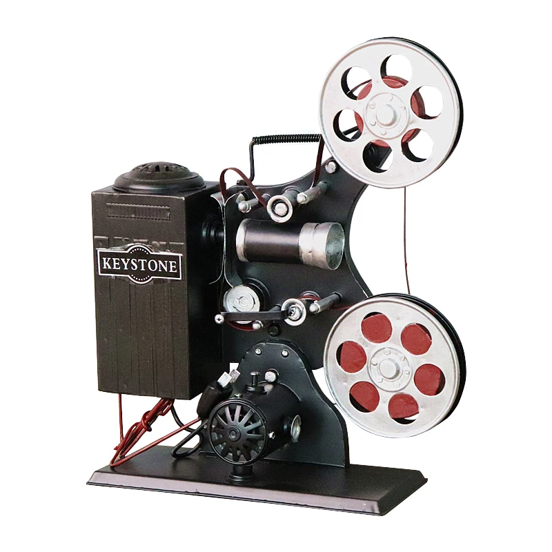 

Antique retro TV camera radio projector wrought iron props model ornament