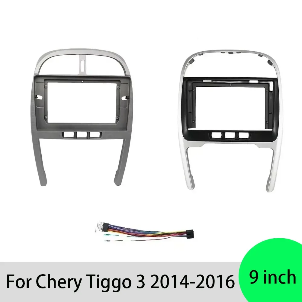 For Chery Tiggo 3 2014-2016 9 Inch Car Frame Adapter Android Radio Install Console Panel Plate Bezel Dash Panel