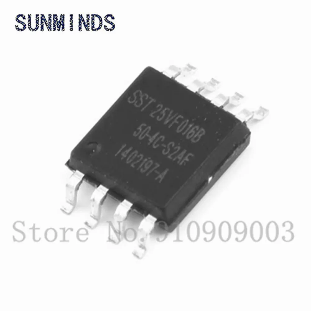5pcs SST25VF016B-50-4C-S2AF 25VF016B SOP8 SST25VF016B  SOP-8 SST25VF016B-50-4C 16 Mbit SPI Serial Flash chip IC