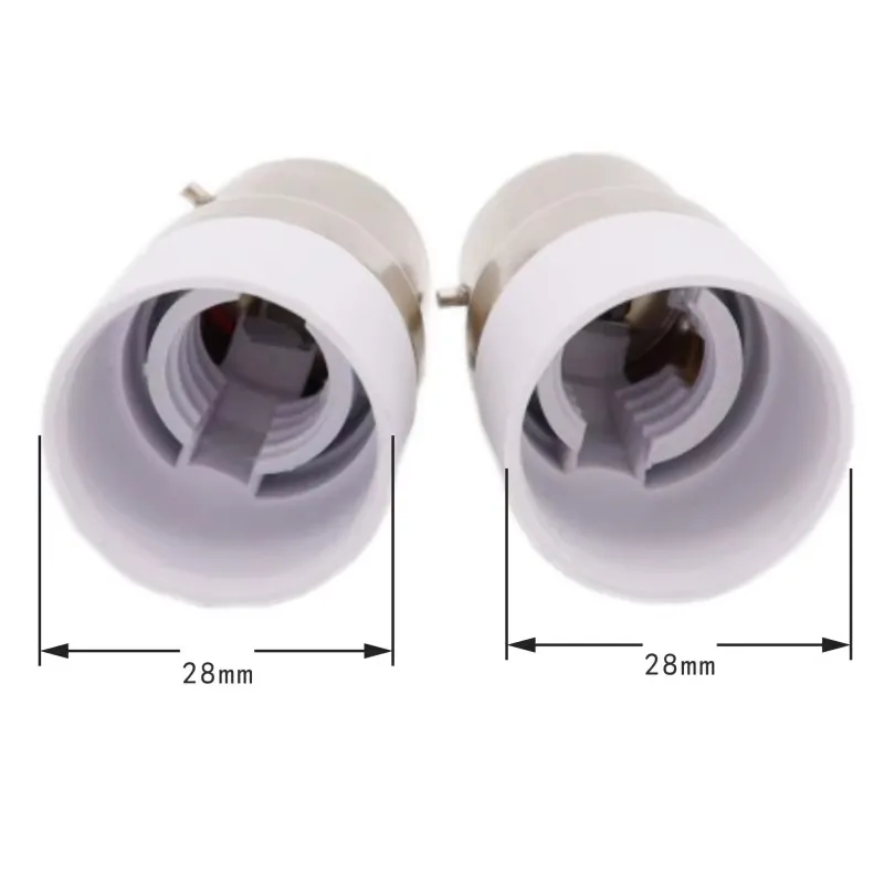 1/2/5pcs B22 To E14 Lamp Holder External Bayonet Lamp Socket Internal Screw Socket E14 Bulb Lighting Tool Lamp Parts A3
