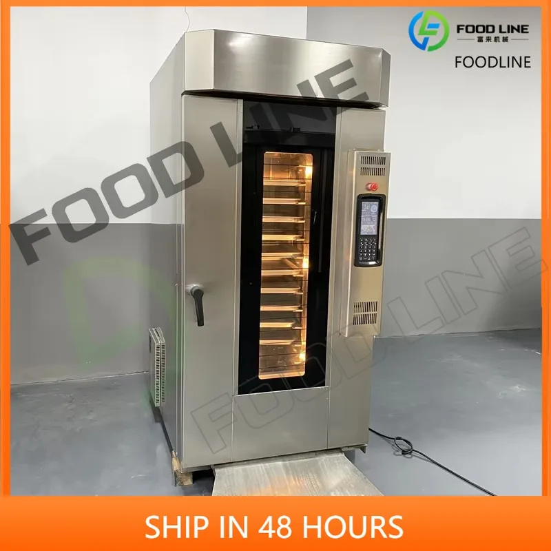 2025 Latest Model 15-plate Hot Air Rotating Oven Convenient Large Capacity Bread Baking with Convenient Use New Condition