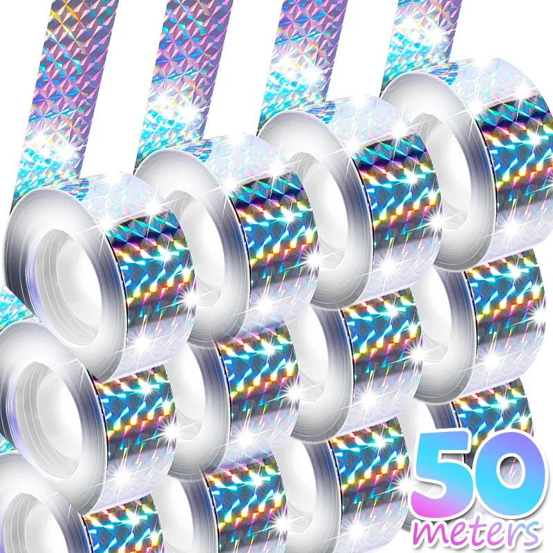 

Double-sided Laser Anti Bird Tape Garden Orchard Bird Pigeon Repellent Reflective Tape Ribbon Pest Control Scarer Birds Repeller