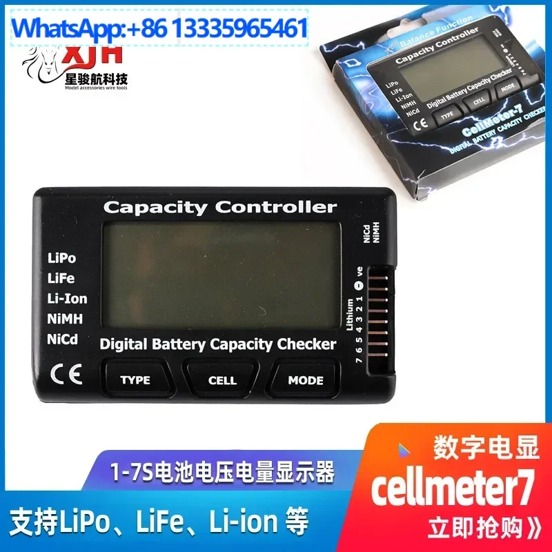 

10PCS cellmeter7 model aircraft 1-7S digital, voltage, battery display/battery function test table