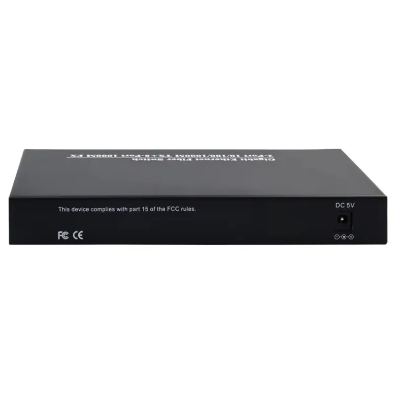 20-100KM Gigabit 8 Port SFP Fiber Optic Switch 2*1000Mbps RJ45 Multi Port Fiber to Ethenet Media Converter 8 Port Fiber 2 RJ45