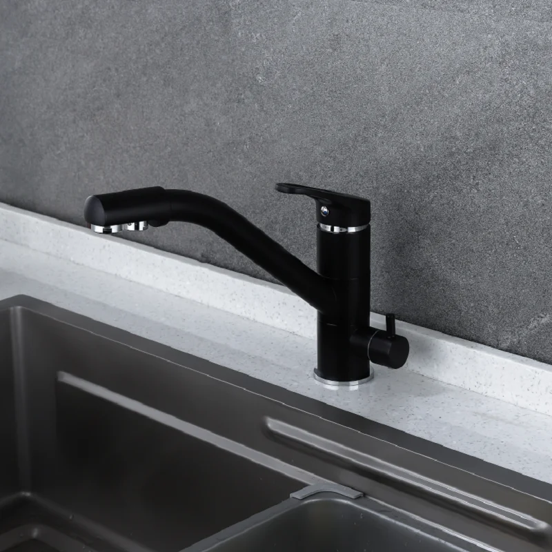 New Style Kitchen Purify Chrome Faucets Mixer Tap 360 Degree Rotation with Water Purification Features Mixer Tap Crane