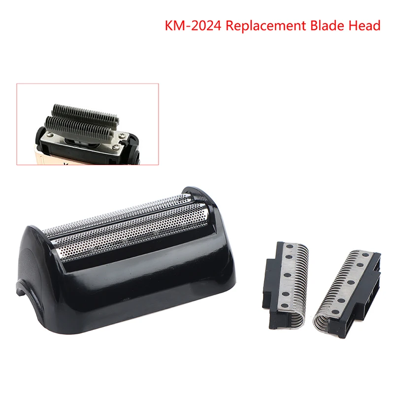 Kemei KM-2024 Extra Mesh Blade Net Shaving Shaver Parts Original 2024 Razor Replacement Blade Head image 2