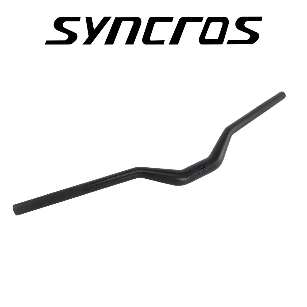 25 Degree Syncros Mountain Bike Rise Handlebar Matte Full Carbon Fiber MTB Bicycle Accessorises 31.8mm*680/700/720mm