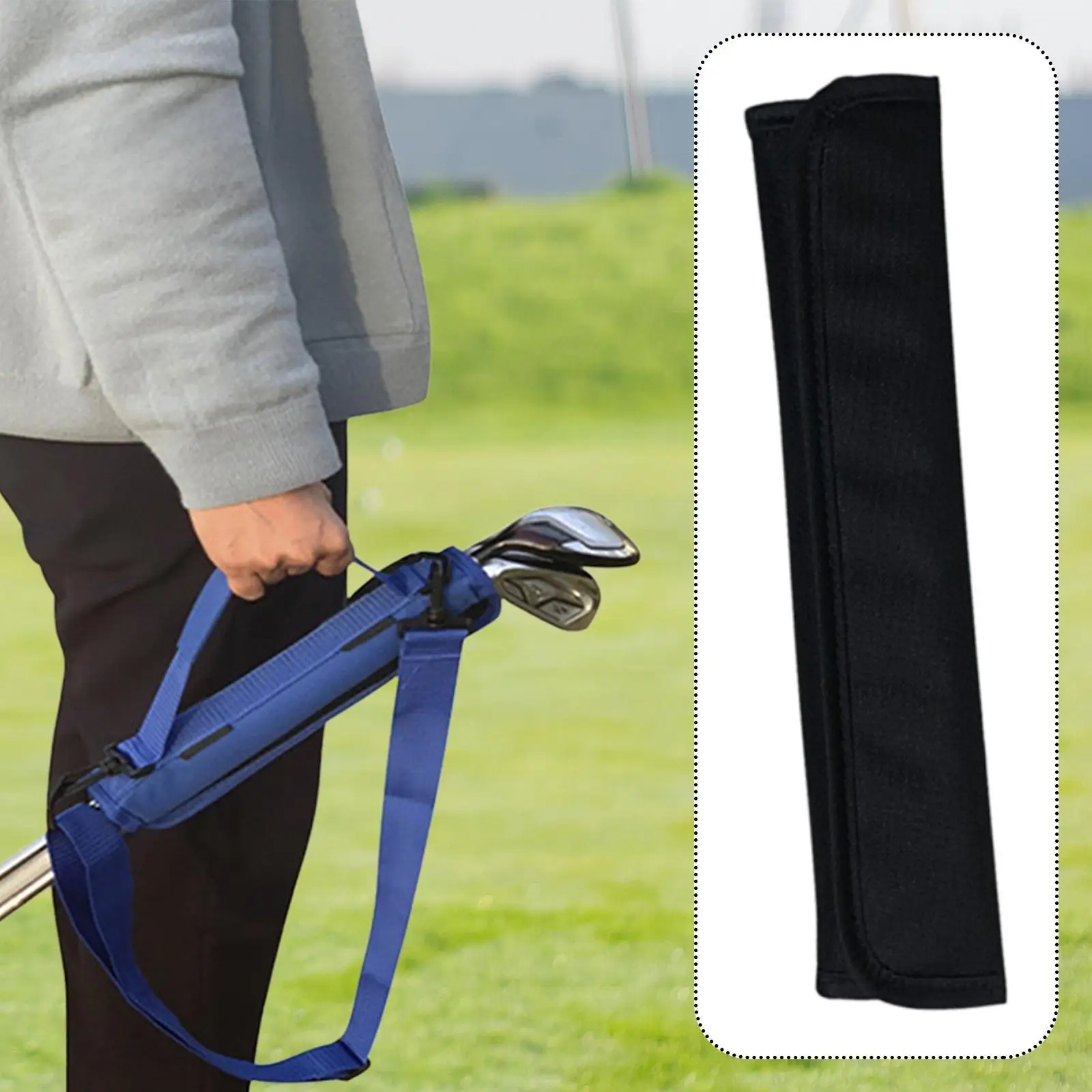 Mini Golf Club Bag Detachable Strap Lightweight Golf Ball Pouch for Golf Course and Training