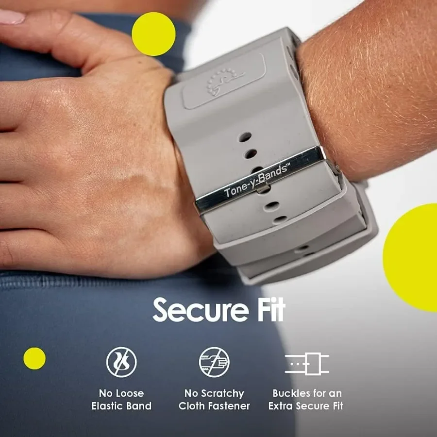 مجموعة أوزان معصم ToneyBands قابلة للتعديل سعة 1 رطل مكونة من 2 أوتاد مرجحة قابلة للإزالة لتدريبات اللياقة البدنية المحسنة مثالية لـ Zumba Da #4