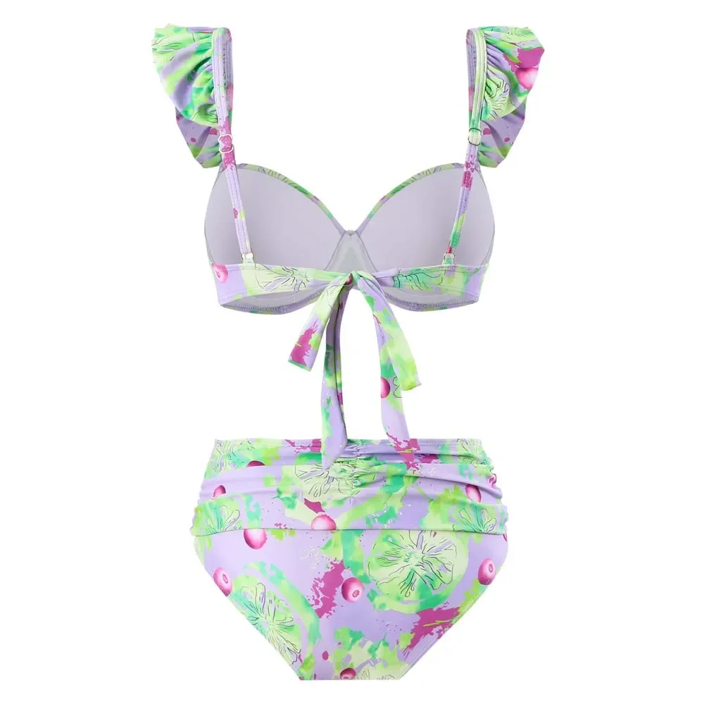 Maillot de bain une pièce Vintage pour femmes, jupe dos nu, Cover-Up pour la plage, vêtements de plage, 2024