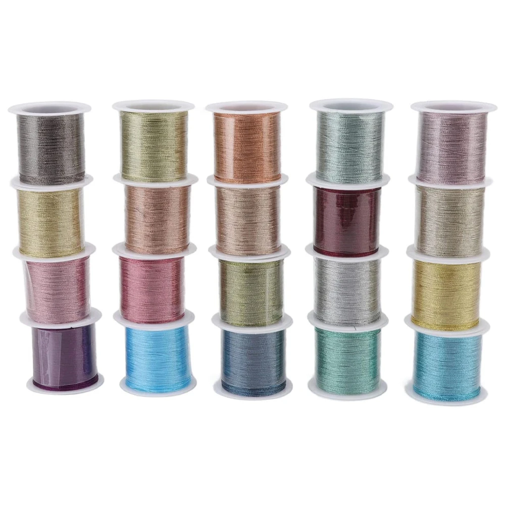 50m 0.4mm Nylon Multicolor Beading Thread For DIY Handmade Braided Bracelet Necklace Cord Jewelry Accessories Making Supplies