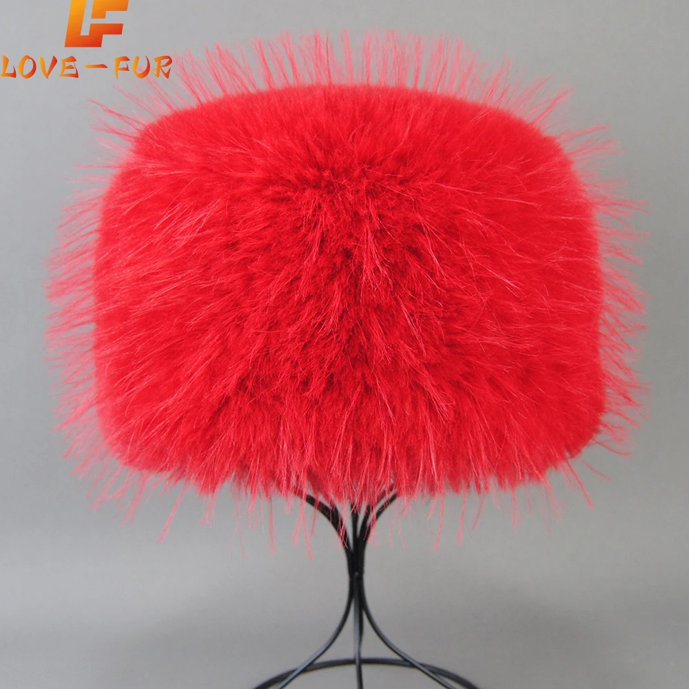 

Autumn and Winter 2025 New Women's Fashion False Raccoon Fur Cap Russian False Fur Hat False Raccoon Fur Hats Dome Mongolian Hat