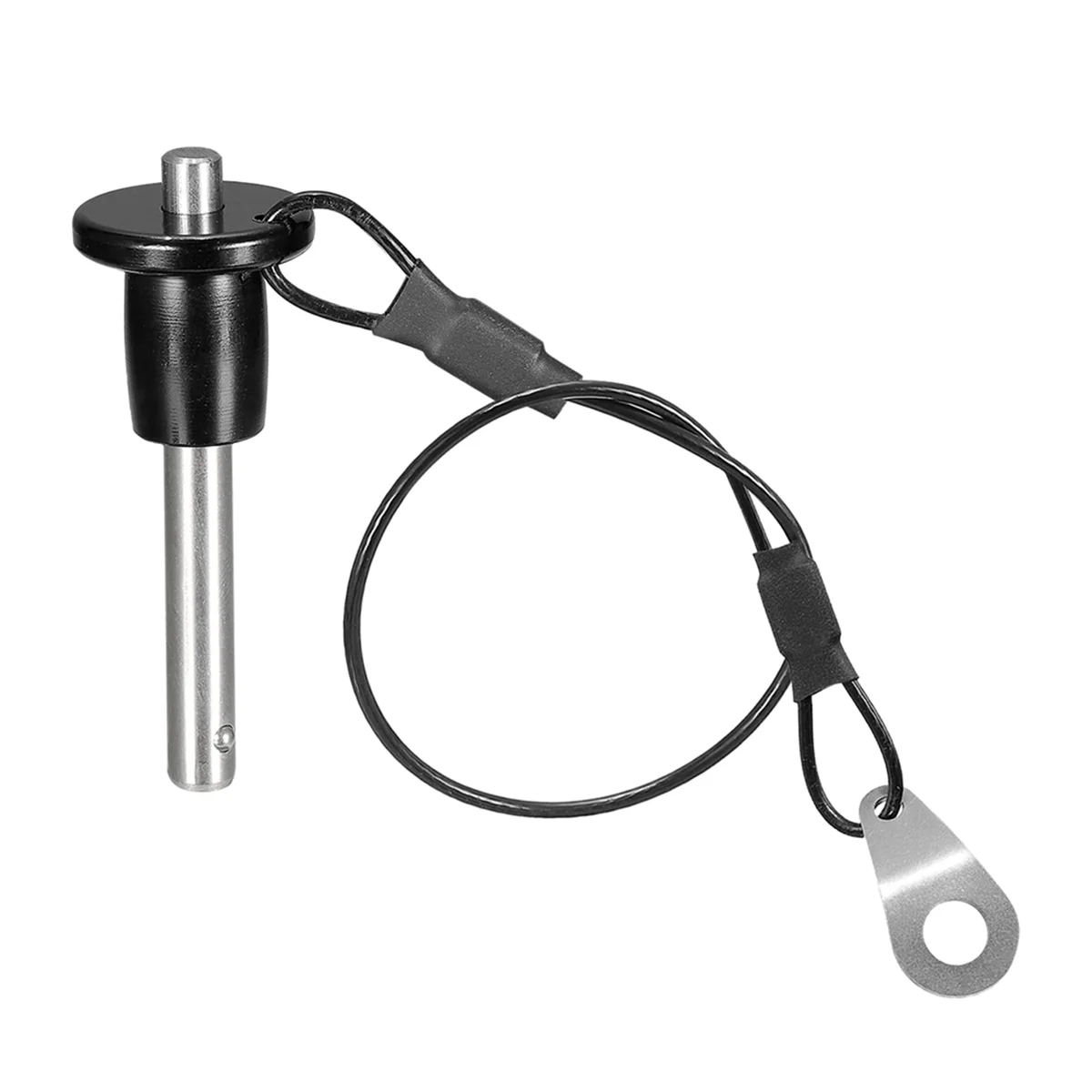 Stainless Steel Quick Release Pin 6mm Diameter Ball Locking Pin with Push Button Lanyard Cable Usable Length 25mm