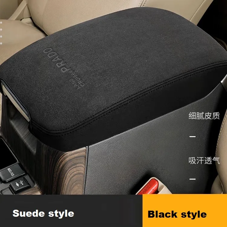 Genuine Leather Front Armrest Case Cover for Toyota Land Cruiser Prado 150 2010 - 2022 Interior Modification Accessories