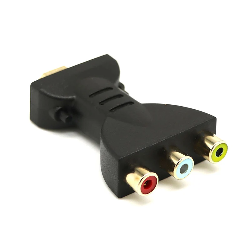 to 3 RCA Video Audio Converter Head AV Adapter Female Head 5ft/1.5m Joint Connection Cable Protection Accessories