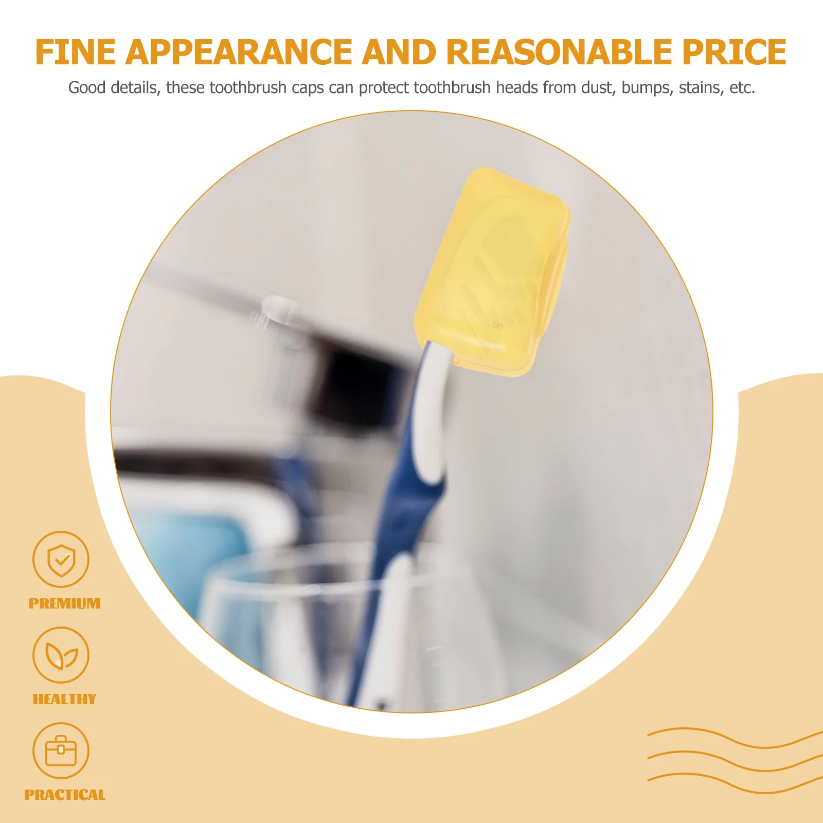 

100pcs Toothbrush Caps Covers Protective Lightweight Portable Travel Cases Universal Hygiene Clean Sleeves Boxes