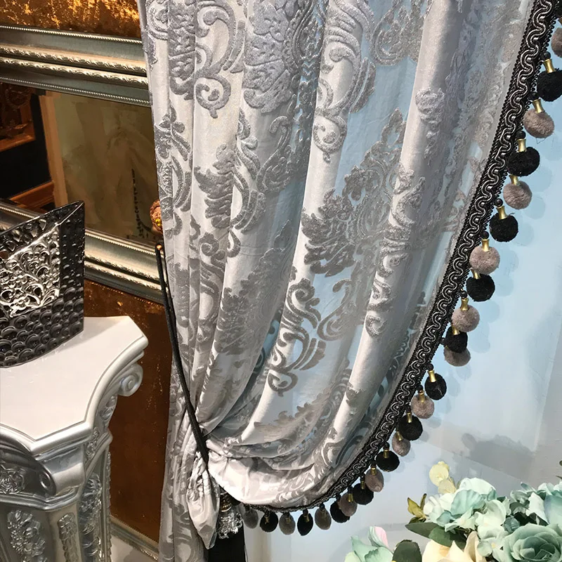 

Custom Size European Elegant Fashion Luxury modern High-end Nordic Window Curtains for Living Dining Room Bedroom