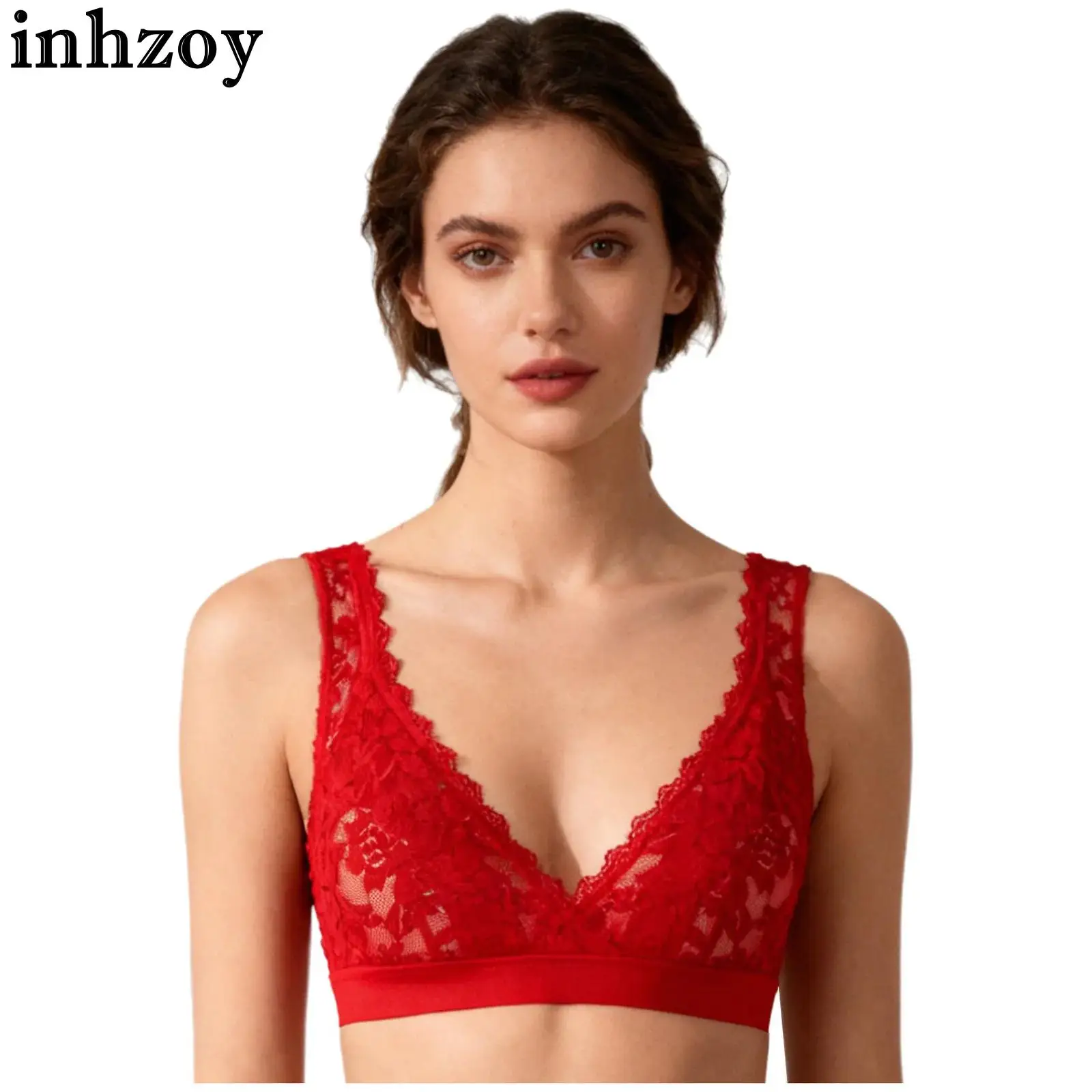 

Беспроводной бюстгальтер для кормления беременных с регулируемыми бретелями, прозрачное кружево, эластичный мягкий удобный бюстгальтер для кормления грудью для беременных