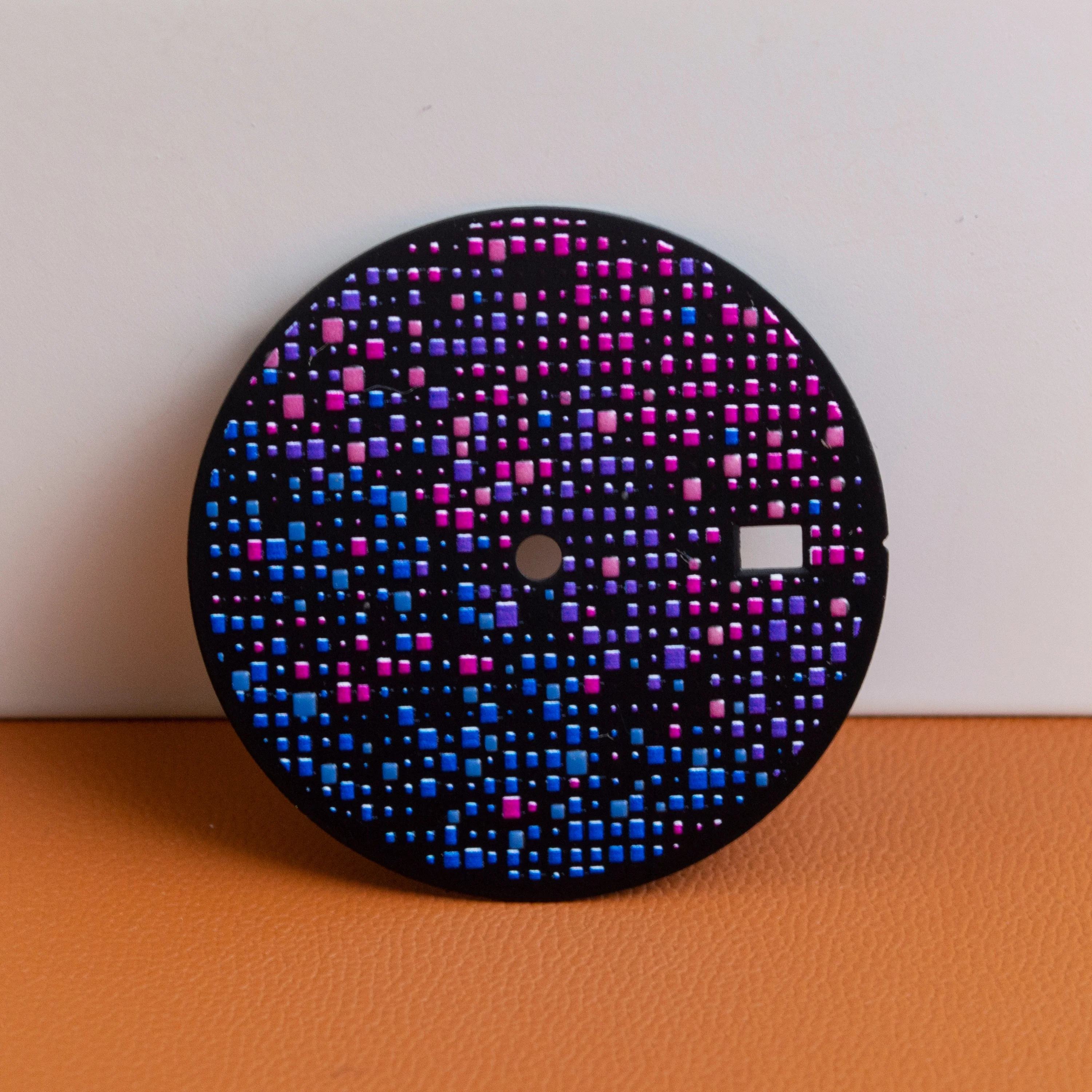 

For Royal Oak Mosaic Watch Dial NH35 Dial Colorful Luminous Dial Fit NH35 NH36 Movement 31.8mm Watch Face