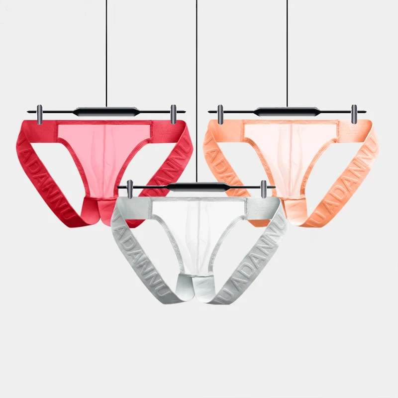 1pc New Men's Transparent Solid Color Briefs Ultra-thin Bikini Men's Sexy Comfortable Fashion Breathable Underwear
