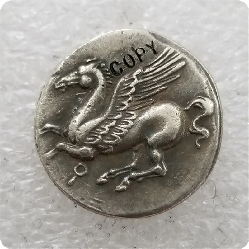 Type:#18 ANCIENT GREEK Athena fly horse COIN COPY commemorative coins-replica coins medal coins collectibles