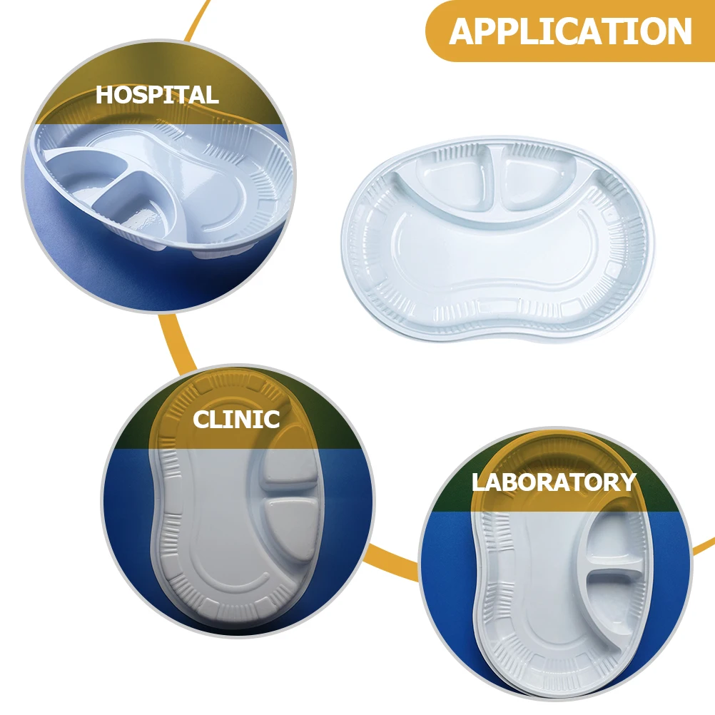 

50pcs Disposable Medical Disinfection Pe Sterilized Surgical Raised Margin For Tools Storage Plastic Therapy Tray Medicine