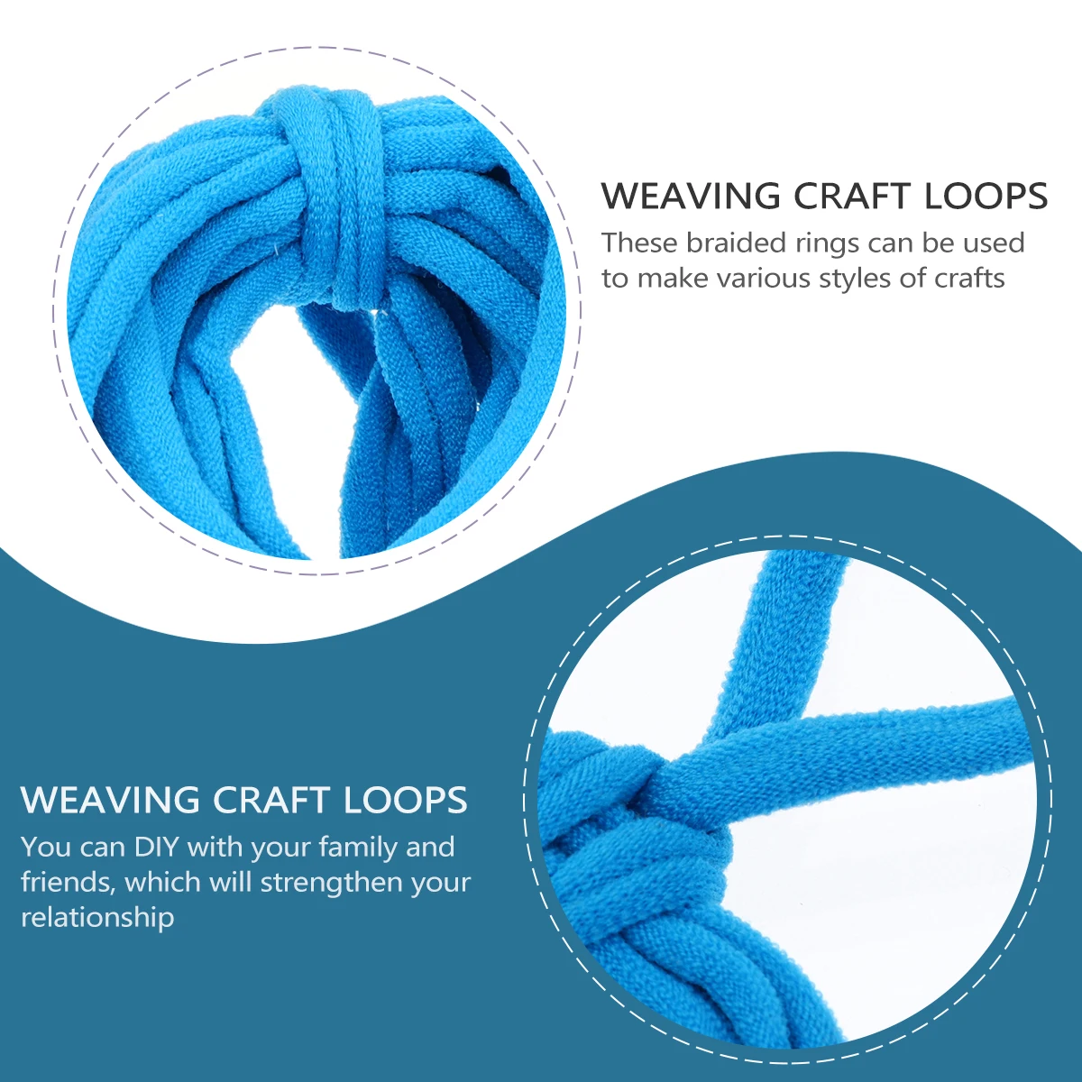 

98Pcs Multicolor Loom Potholder Loops Elastic Rope DIY Craft Set Kids Educational Manipulative Ability Weaving Craft Tools