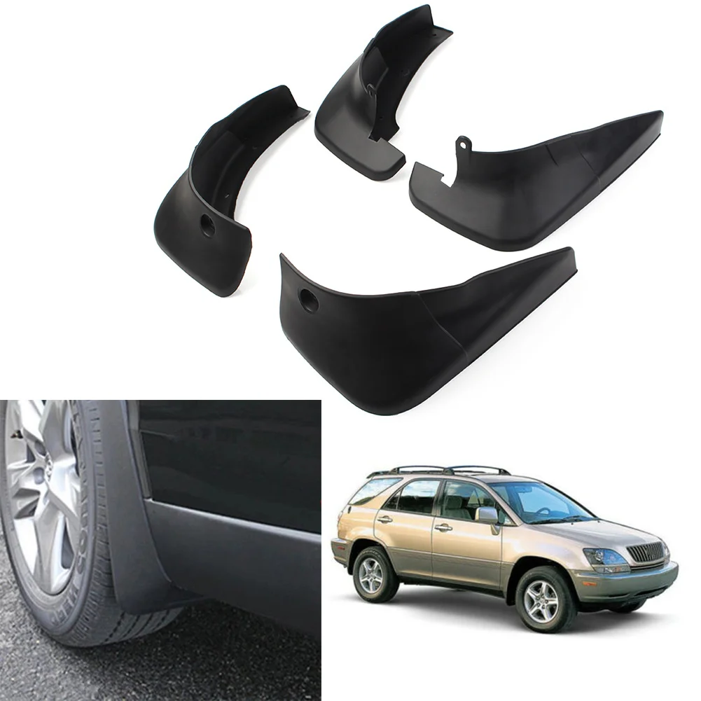 4Pcs Car Front Rear Mud Flaps Splash Guard Fenders For Lexus RX300 RX330 RX350 RX400h 1998 1999 2000 2001 2002 2003