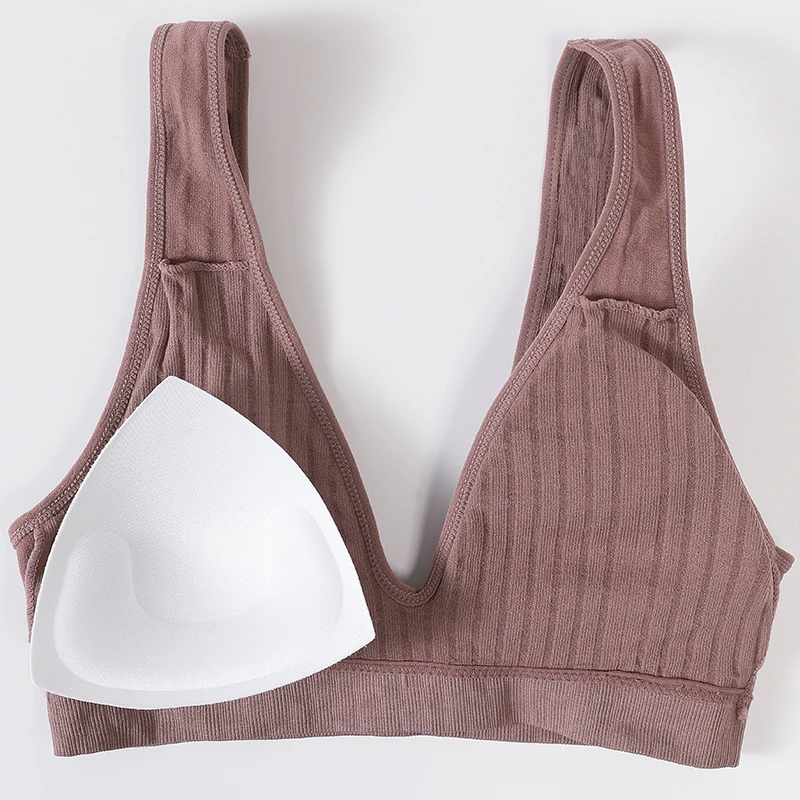 Seamless Bras For Women Sports Deep V Bra Tops Female Non-wire Brassiere Women Underwear Backless Sexy Lingerie Soft Intimates view 5