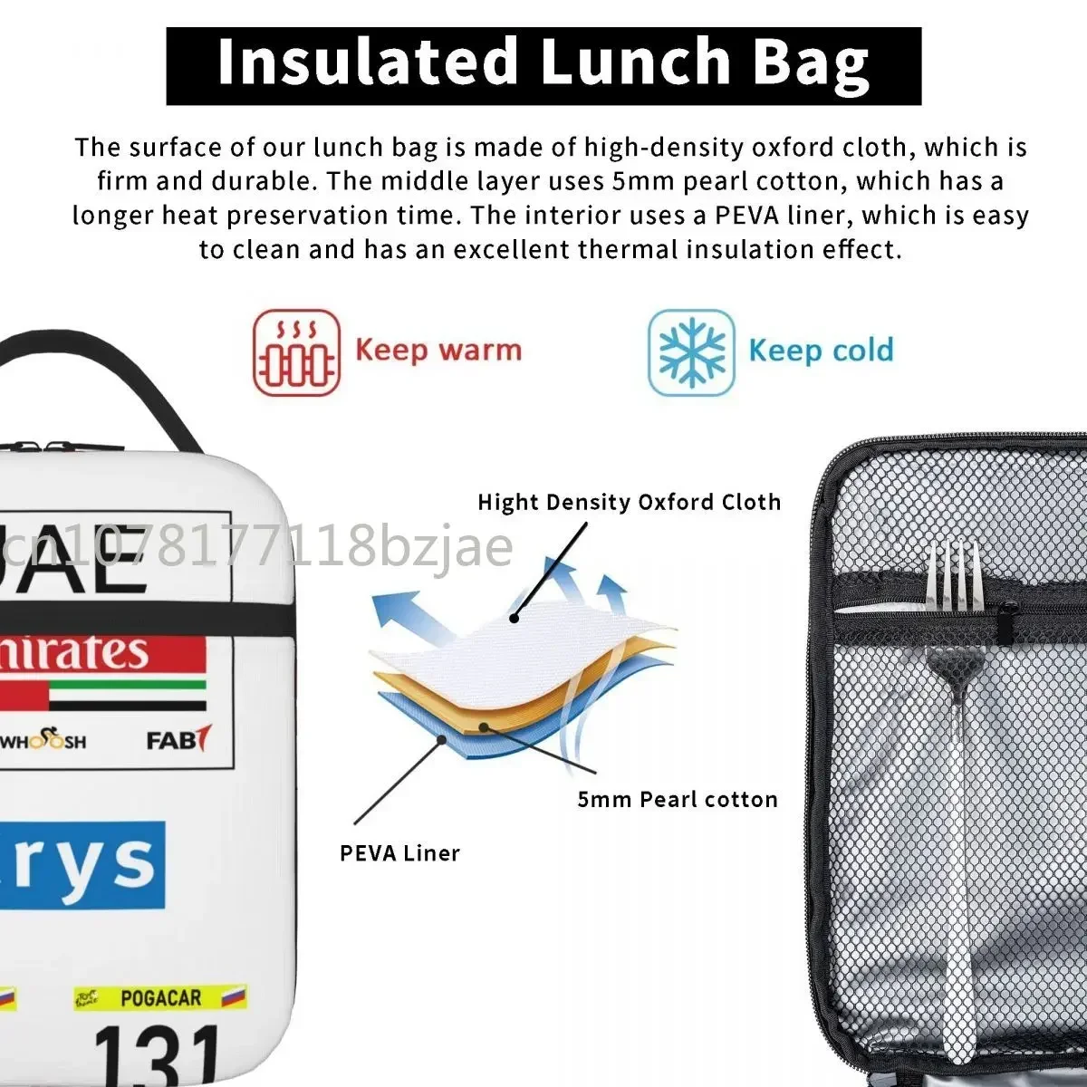 Winner Tadej Pogacar Uae Team Mask King Size Sofa Cover Thick Lunch Tote Lunch Bag Anime Lunch Bag Thermal Bag Female
