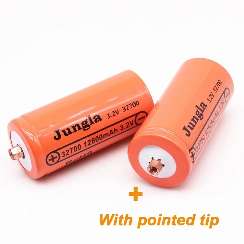 2024 New 32700 Battery 12800mAh 3.2V lifepo4 Rechargeable Battery Professional Pointed Lithium Iron Phosphate Power Battery