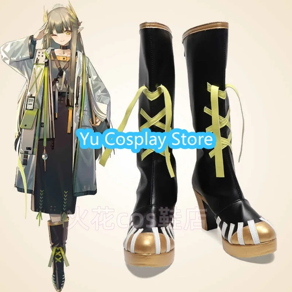 

Yu Cosplay Store Arknights Muelsyse Cosplay Shoes Anime Cosplay Shoes Boots Halloween Costumes Props