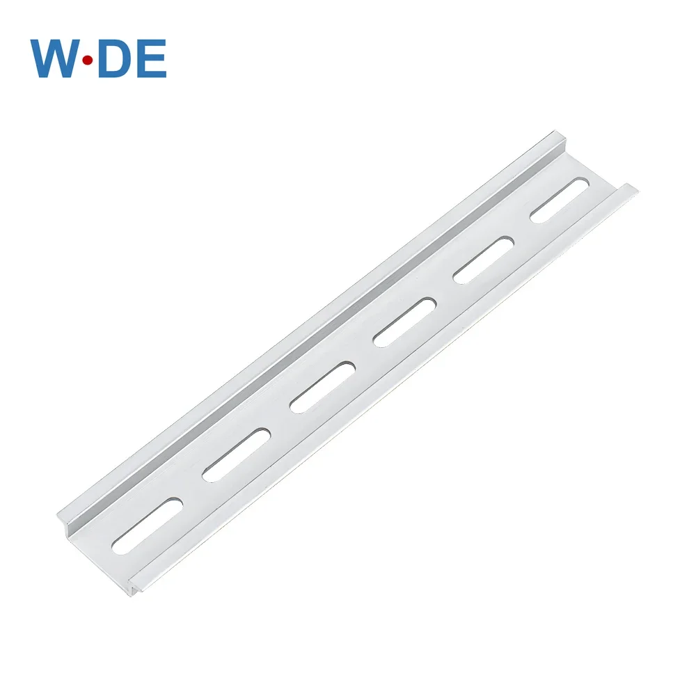 1 pieza de carril Din de aluminio para relé de bloque de terminales C45 DZ47 espesor 1,5mm NS35 Material de aluminio 35mm tipo Universal