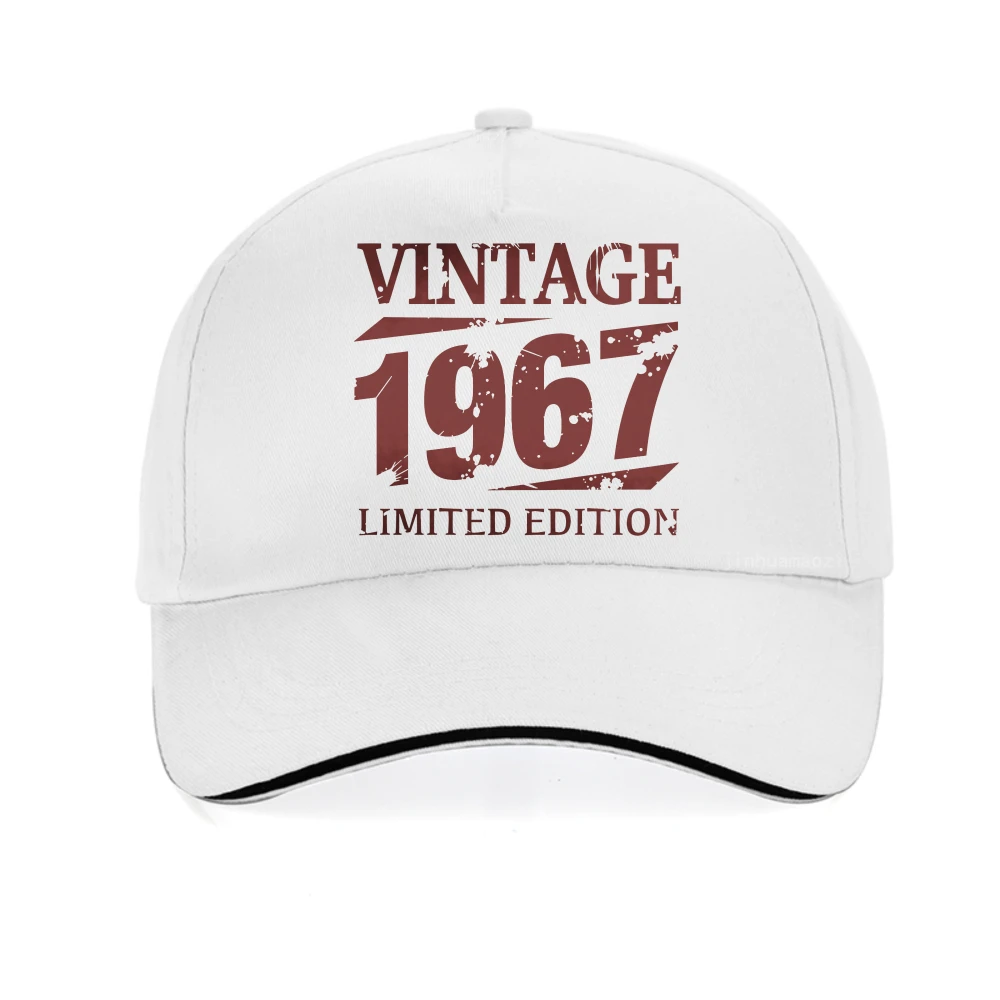 

VINTAGE 1967 Letter Printed Baseball Cap for Men and Women Summer Patch Sun Hat Fashion Casual snapback hats adjustable caps