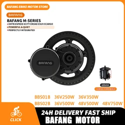 BAFANG Mid Drive Motor 36V 48V 250W 500W 750W Electric Bicycle Conversion Kit Motor BBS01B BBS02B 68/73mm Ebike Parts