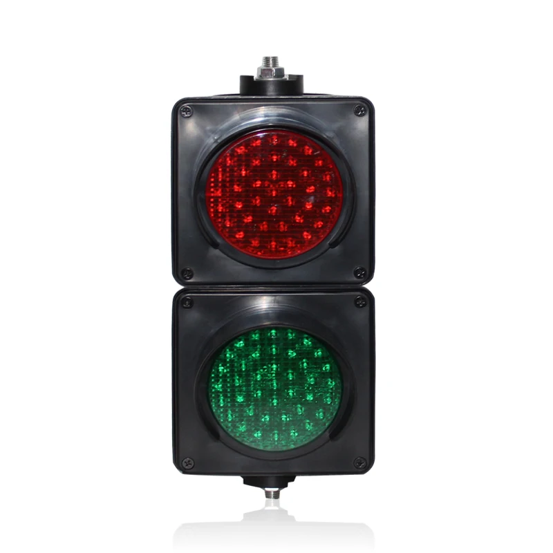 New Design Remote Control Parking Lots Small LED Traffic Signal  100mm Red Green Warehouse Traffic  Lights