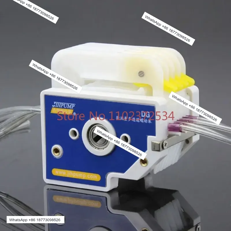 JIHPUMP DG High Quality Micro Small Peristaltic Pump Mmulti Channel Head Dual Heads Multiple Lanes 2 4 8 Liquid Dispensing