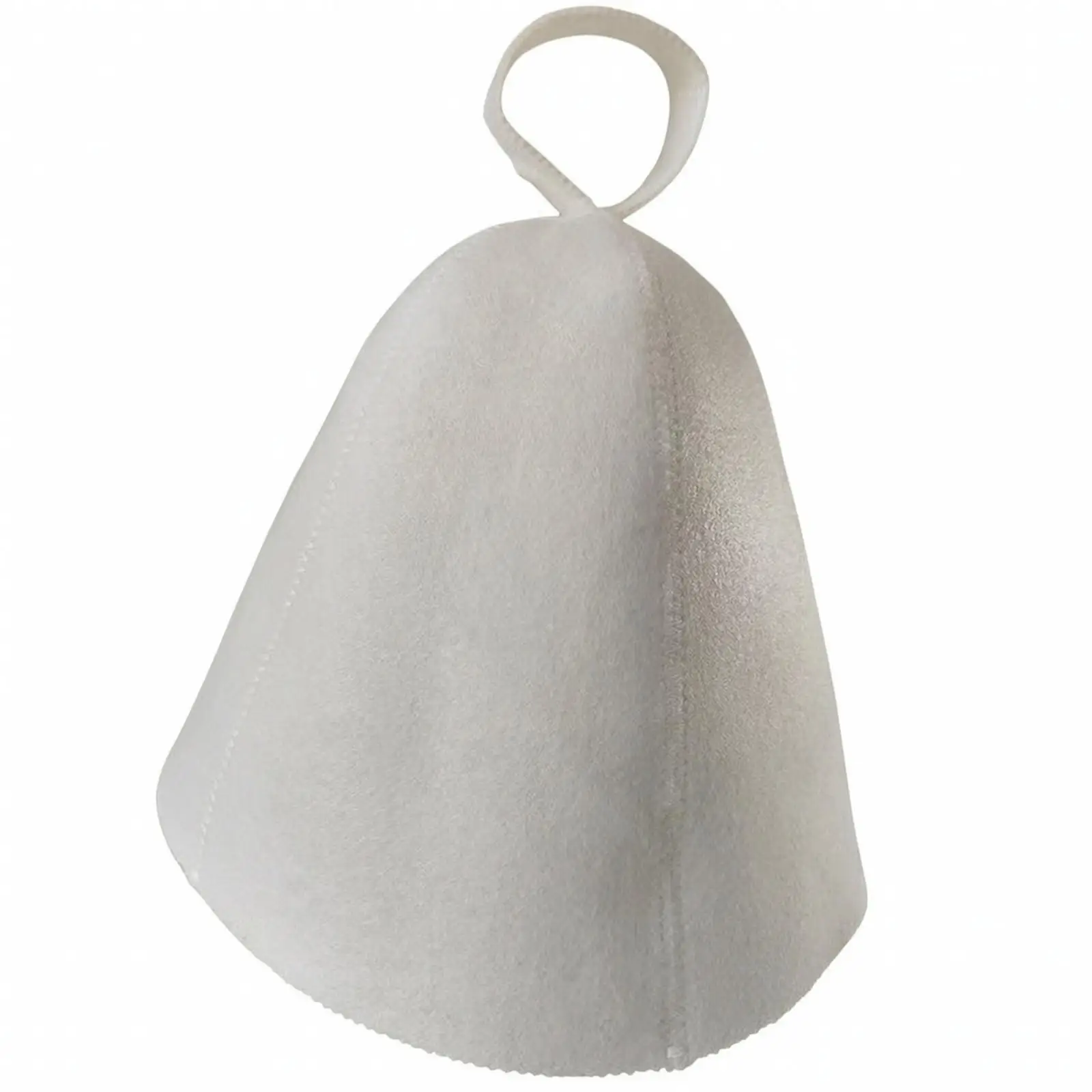 Lightweight Felt Bath Hat for Sauna and Steam Room Thermal Insulation Cap with Top Loop for Drying Versatile Spa Use