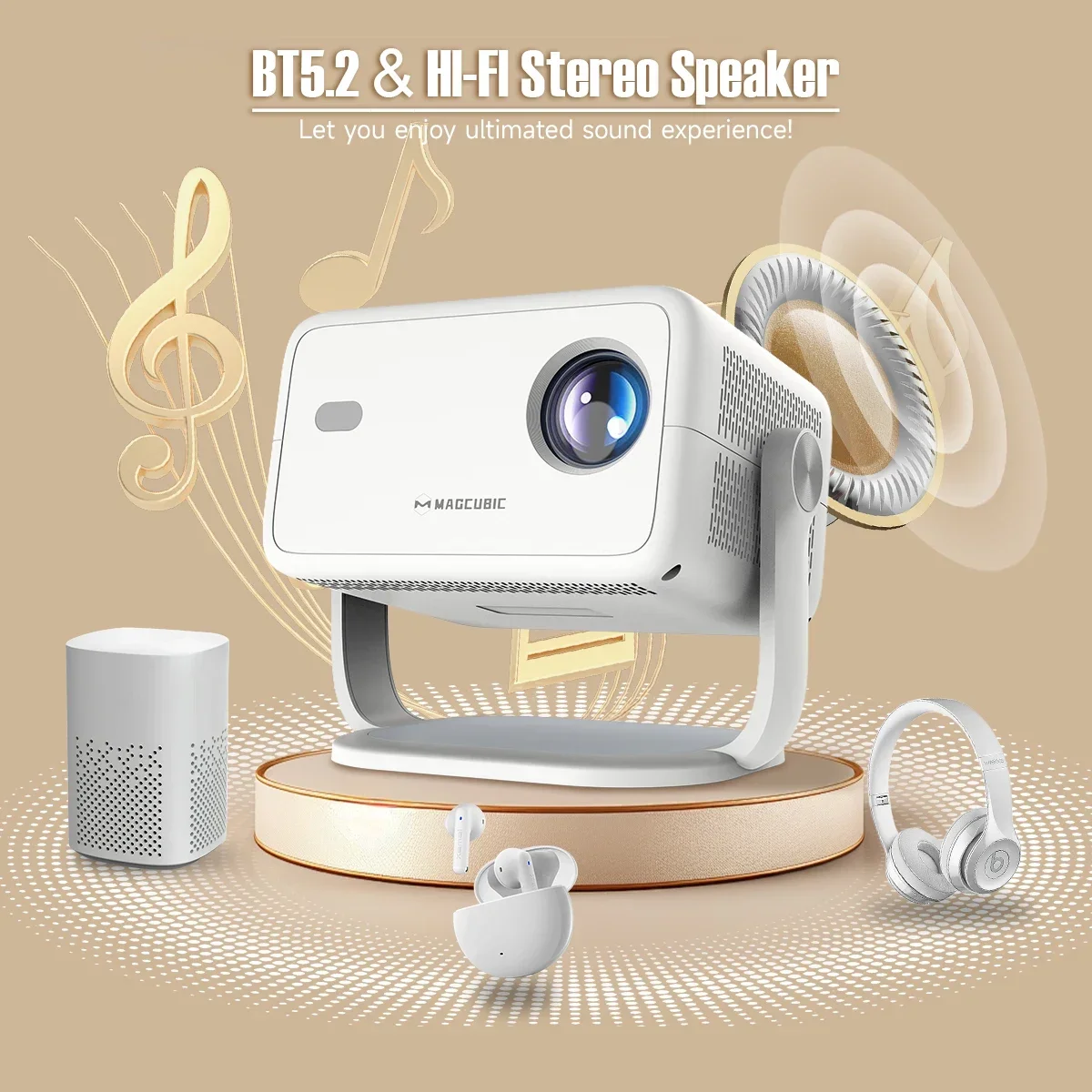 4K Portable Home Cinema Projector 4