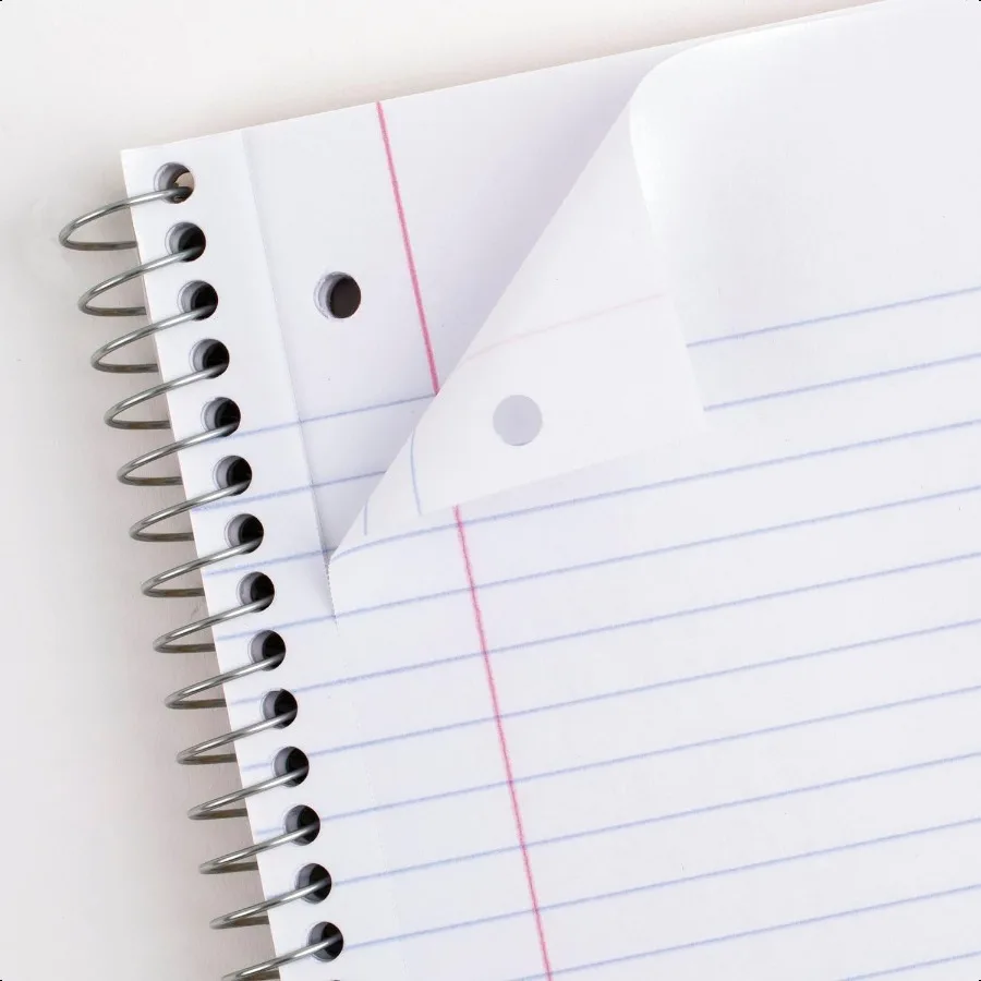 Quaderno a spirale Confezione da 6 1 soggetto College Carta a righe 71 2 x 101 2 70 fogli per quaderno Colori vivaci assortiti 830050ECM