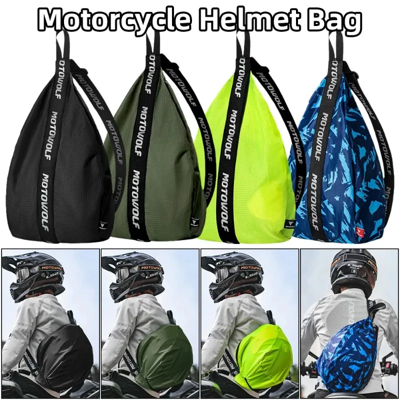 Motorcycle Helmet Bags Female Men Travel Moto Bags Reflective Large Capacity Motorcycle Helmet Backpack Accessories