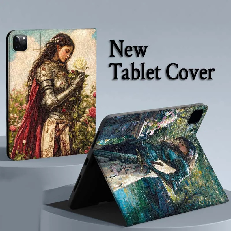 

Чехол в средневековом стиле в стиле фэнтези для iPad Air Mini Pro 7, 6, 5, 9,7, 11, 10,5 12,9, планшет с автоматическим режимом сна/пробуждения