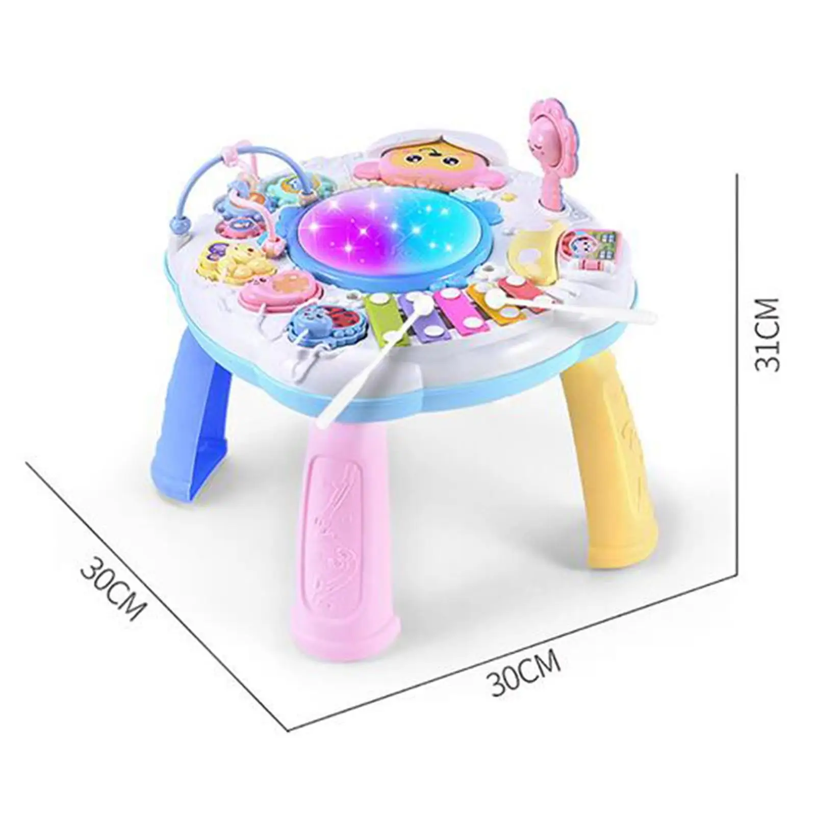 1 Set Funny Kids Early Learning Toy Multifunctional Game Table Study Desk