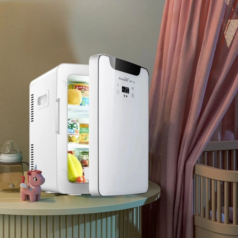 ‌ ثلاجة صغيرة تعمل باللمس سعة 8 لتر: تبريد سريع إلى -18 ° C طاقة مزدوجة USB/AC صامتة منخفضة الطاقة للسيارة/المنزل/النوم - الطب