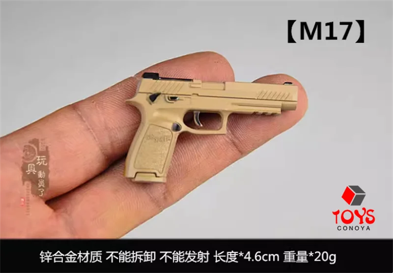 1/6 Scale MP5K Glock P92 Revolver Pistol Handgun with Holster Mini Model Fit 12'' Soldier Action Figure Body Dolls