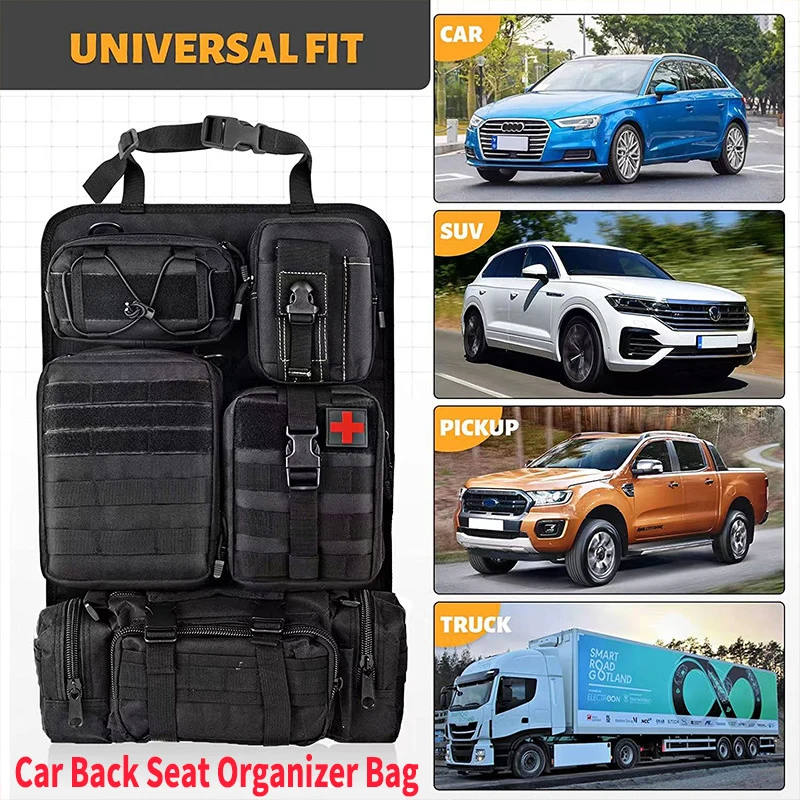 

Car Back Seat Tactical Multifunction Storage Bag Storage Hanging Bag