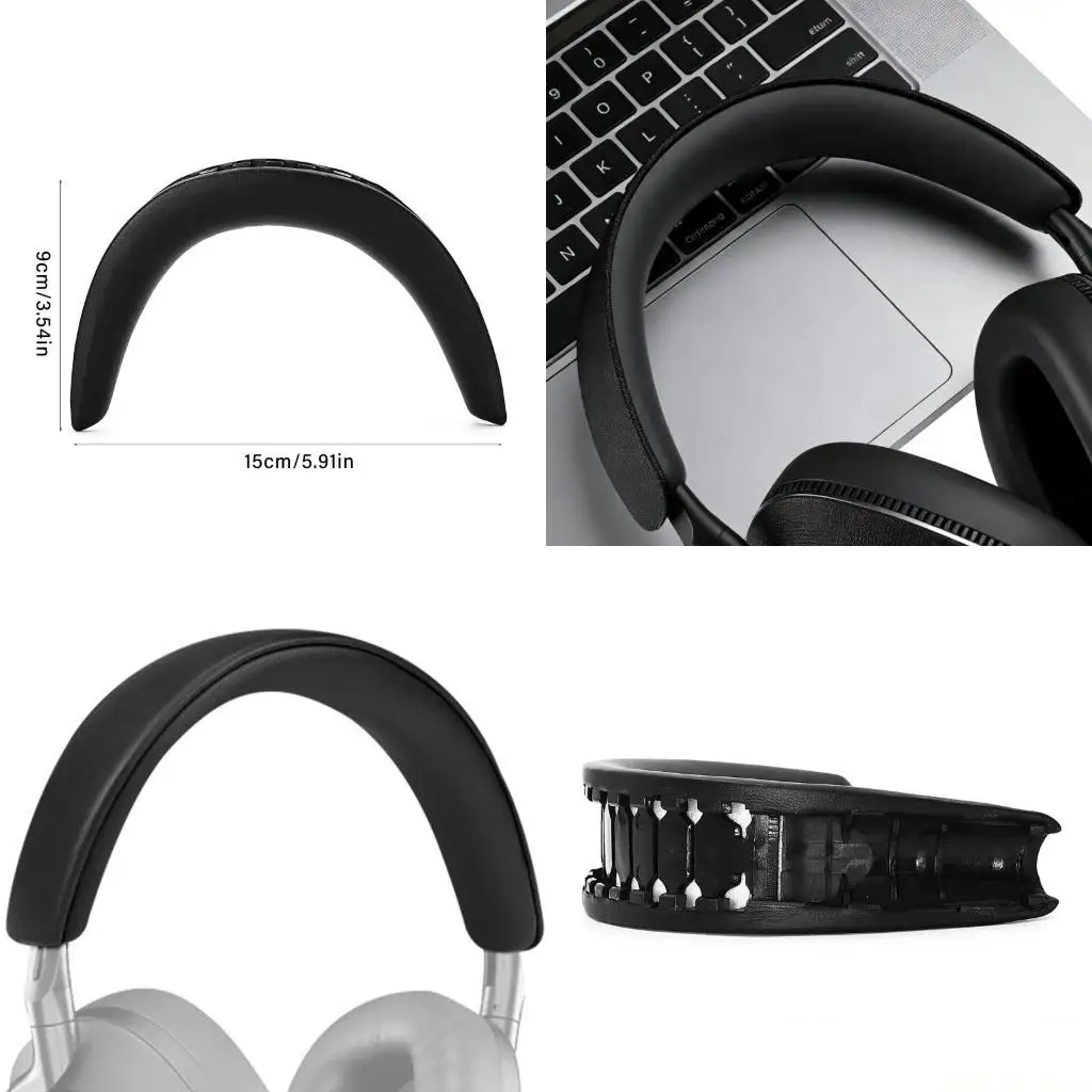 M5TD Long Wearing Headband Pad Memory Foam Protein Cover Headbeam Day Comfort for B&w Headphone Headband for Scenario Use