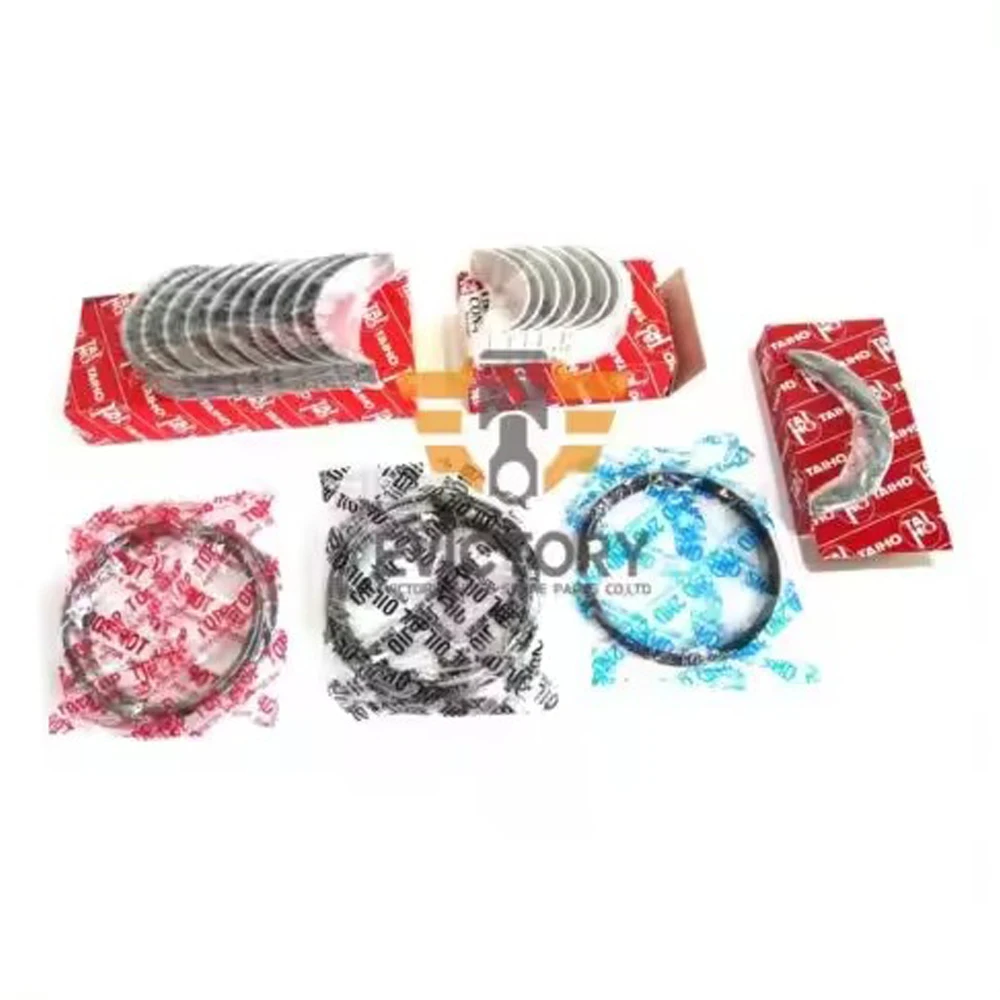 For YANMAR 4JH4E 4JH5E 4JH4 4JH5 overhaul rebuild kit + gasket + ring + bearing