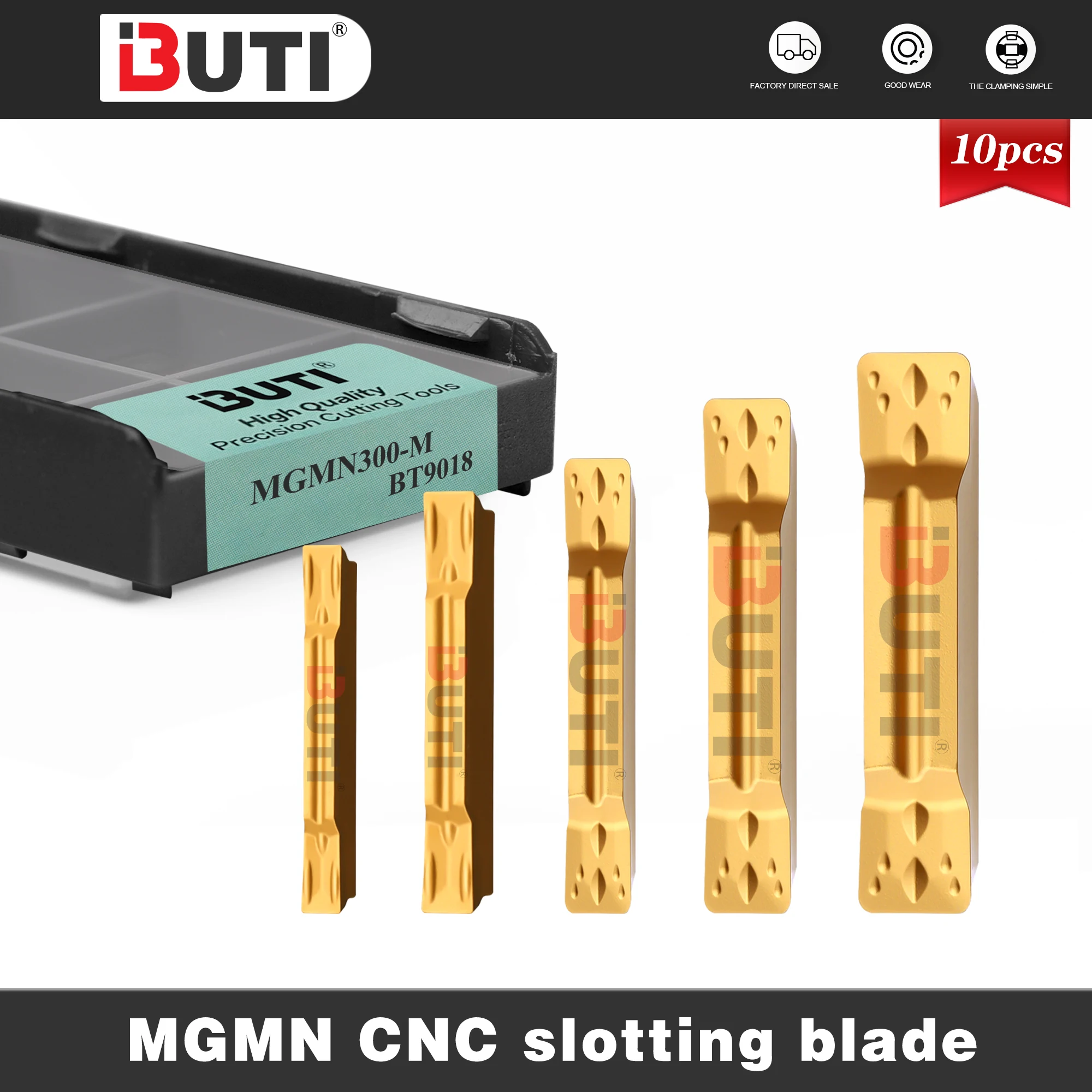 

MGMN200 MGMN300-M MGMN500-M MGMN Series Grooving Blades Processed Steel Parts Cutting Tools Material CNC lathe Grooving Blades
